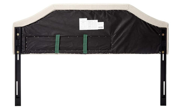 English Elm Christopher Knight Home® - Tufted Upholstered Headboard King Size with Adjustable Metal Legs, Slim Profile, Durable Fabric Finish Light beige 56883.00LBEI