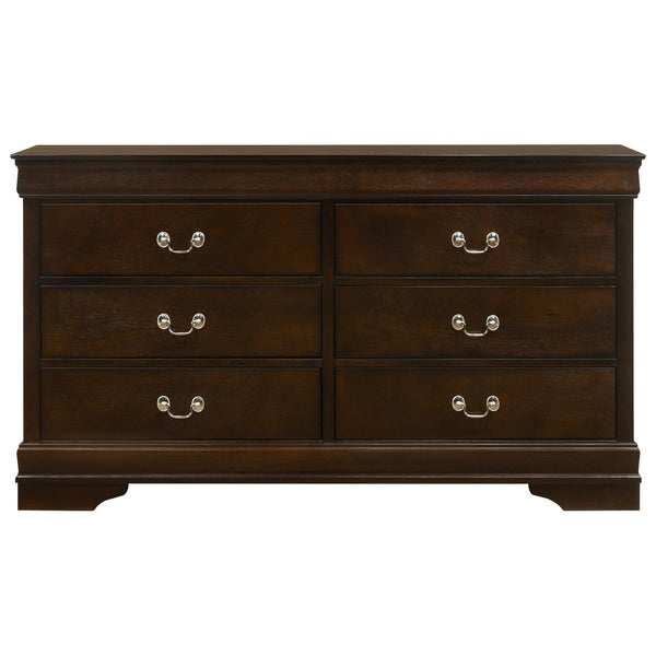 English Elm Bruno Cappuccino 5-Piece Eastern King Bedroom Set - Sleek Sleigh Bed Design With Ample Storage Solutions B062S00907