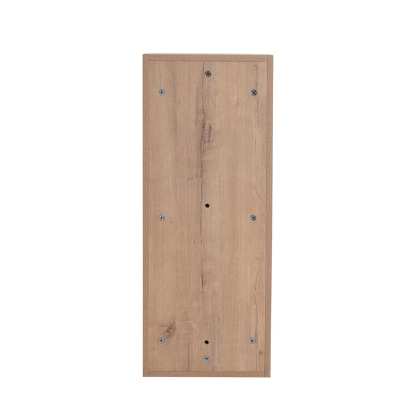 English Elm 12" Bathroom Side Cabinet with Soft-Close Hinges, Wall-Mounted Floating Oak Finish, Space-Saving Storage W999P283315