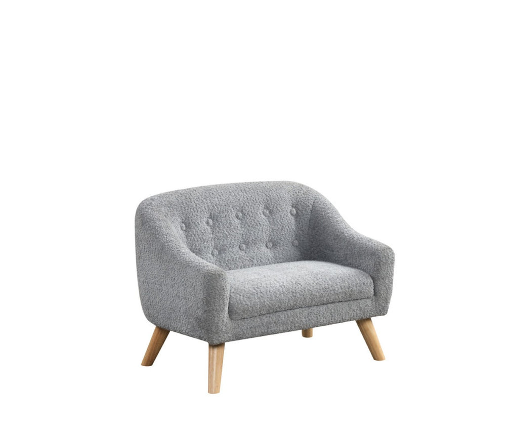English Elm Arabella Tufted Chenille Kids Sofa Foam Seat Coil Springs Wooden Legs Playroom B2749P413204