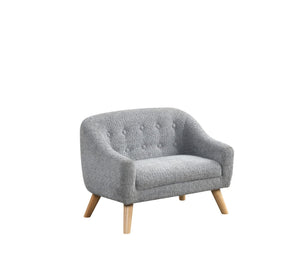 English Elm Arabella Tufted Chenille Kids Sofa Foam Seat Coil Springs Wooden Legs Playroom B2749P413204