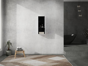 English Elm 12" Bathroom Side Cabinet - Modern Wall-Mounted Design With Soft-Close Doors For Stylish Storage W999P248645