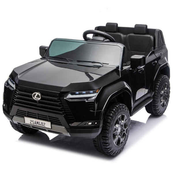 English Elm Lexus Gx550 Two Seat Kids Ride on with 24v Power Remote Control and Suspension Black W1578P416226