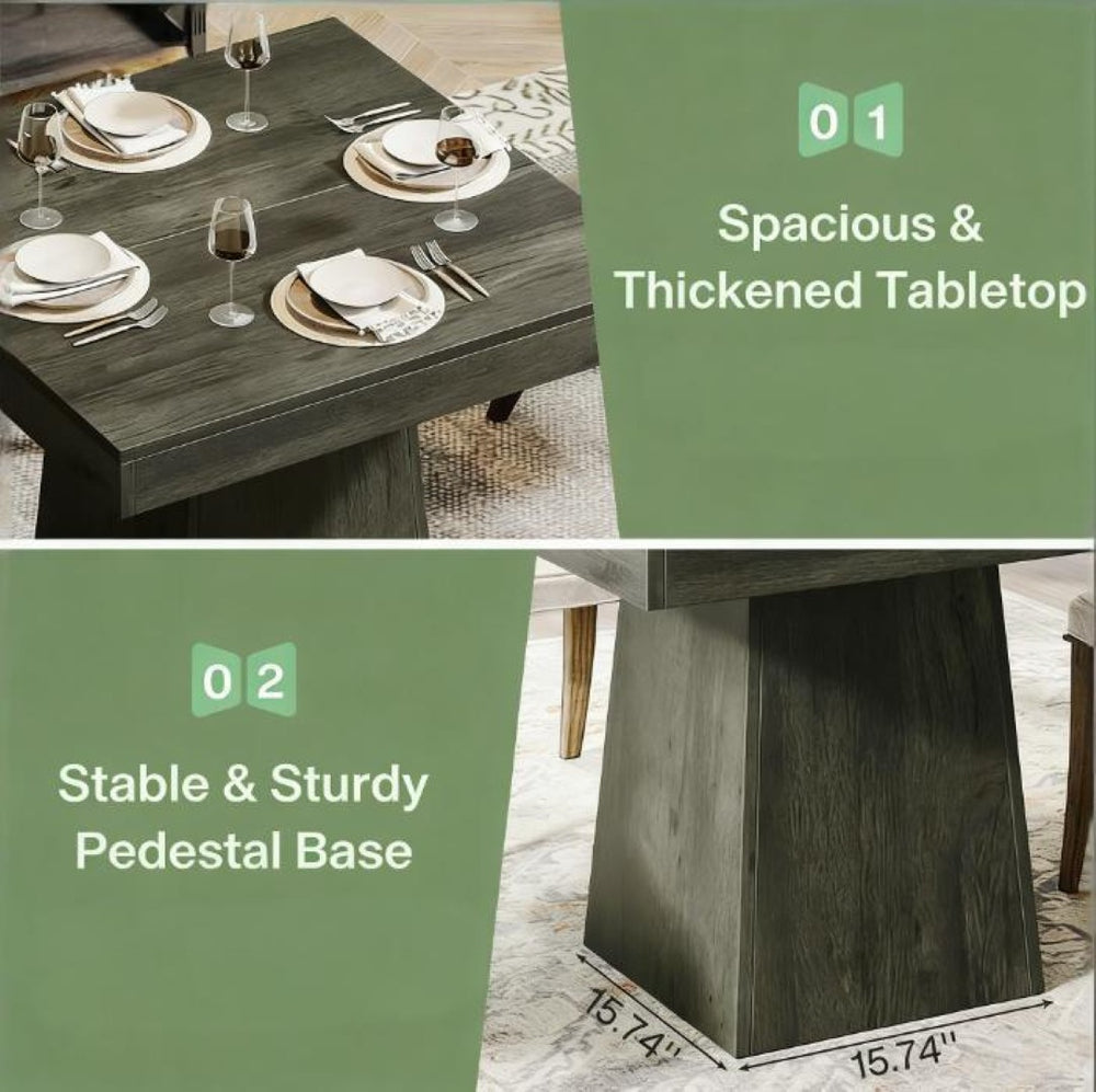 English Elm Stylish Round Coffee Table with Engineered Wood Top and Open Metal Base for Living Rooms T3971P452599