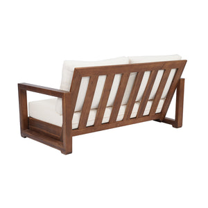 English Elm Christopher Knight Home® - WESTCHESTER Acacia Wood Loveseat and Coffee Table Set with Floor-Chair Design and Water-Resistant Cushions Beige,Mocha 55.75 L x 32.75 W x 18.6 H N776P301043M