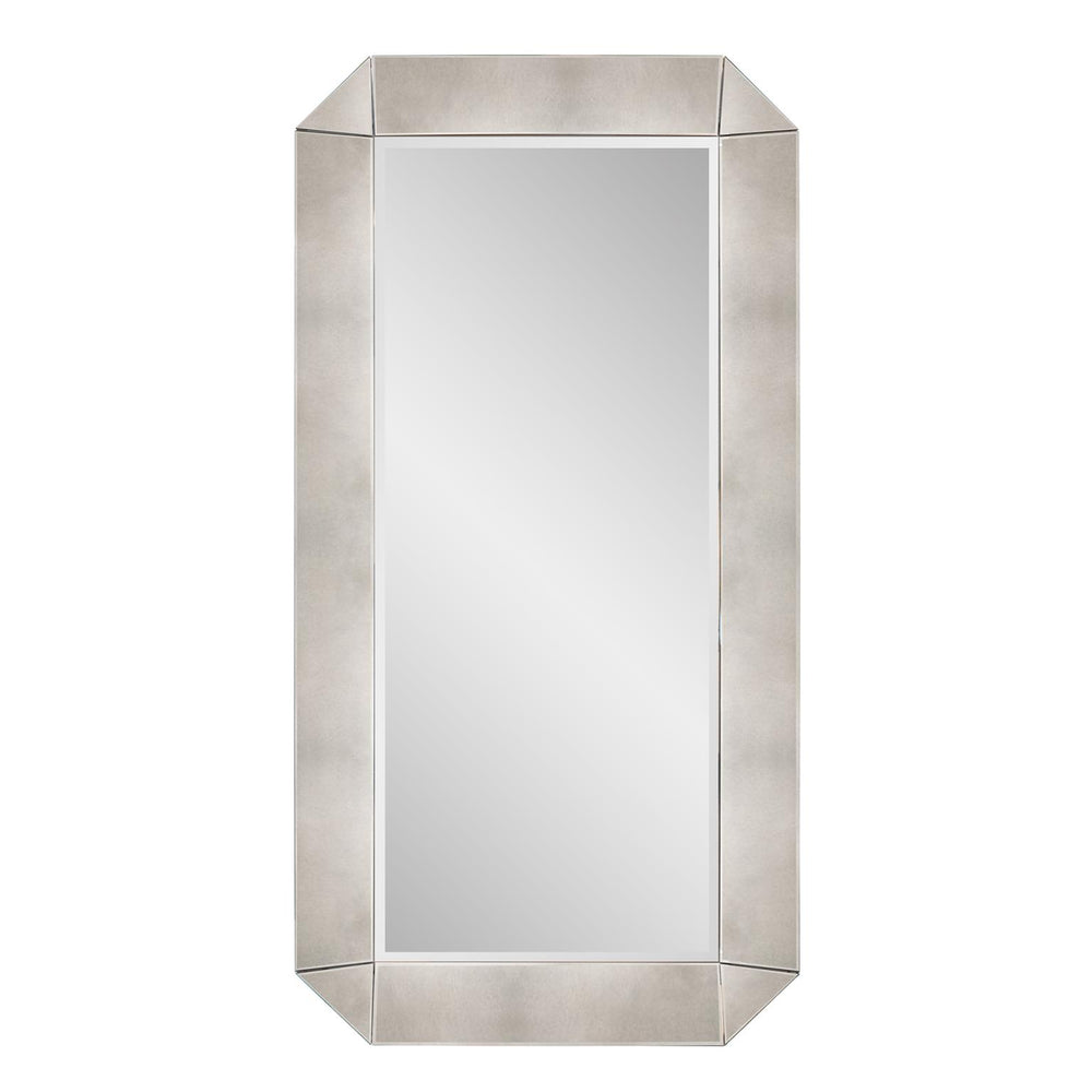Howard Elliott Smokey Grey Concave Lounge Mirror - Oversized Industrial Chic Decor For Modern Home Transformation Gray Mdf,Glass 29089-howard-elliott