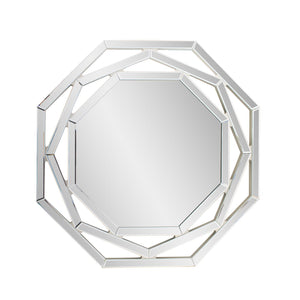 Howard Elliott Franklin Mirror - Octagonal Beveled Masterpiece For Stunning Light Reflection & Versatile Display Options Silver Glass,Mdf 29091-howard-elliott
