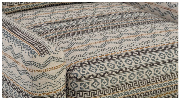 Fusion Handwoven Riverdale Quarry Accent Chair - Vibrant Mid-century Modern Design With Reversible Cushions Multi S,47% Polyester,37% Rayon,16% Linen 290 Riverdale Quarry Accent Chair