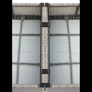 English Elm 4-Person Outdoor Wicker Sofa and Chair Set, 5-Piece All-Weather HDPE Wicker, Cushions Included B120S00095