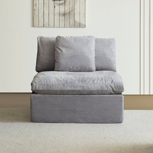 English Elm H-022-NOT Ancient White Compression Sofa K3207-19 | 35D High-Density Sponge, Sherpa Fabric, Quadruple Packaged Protection W3622P346261