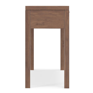 English Elm Hollander Wide Console Table with Three Smooth-Gliding Drawers, Solid Pine, Low-VOC Finish, 60" Brown B136P364305