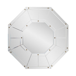Howard Elliott Octet Mirror - Stunning Beveled Design With Gold Accents, Perfect For Home Décor And Style Enhancement Silver Glass,Mdf 29108-howard-elliott