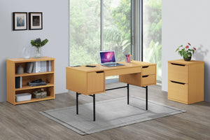 OSP Home Furnishings Denmark Executive Desk Natural