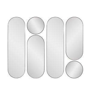 Howard Elliott Balducci Mirror - Stylish And Versatile Decorative Accent For Modern Home Décor Spaces Black Glass,Mdf 29113-howard-elliott