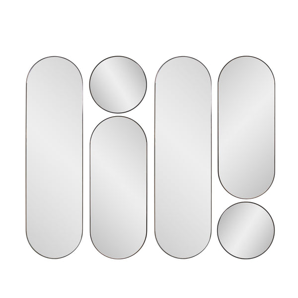 Howard Elliott Balducci Mirror - Stylish And Versatile Decorative Accent For Modern Home Décor Spaces Black Glass,Mdf 29113-howard-elliott