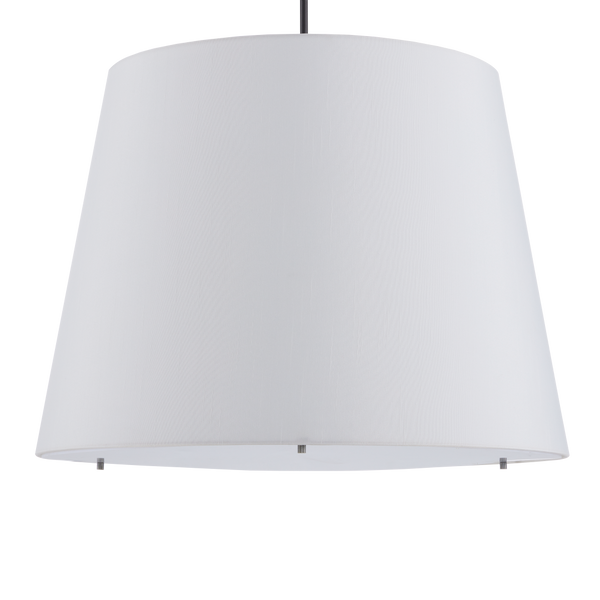 Cloister Modern Bronze Floor Lamp with Elegant Arc Design and White Linen Shade for Contemporary Spaces