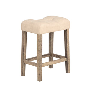 English Elm 4-Piece Bar Table Set With Power Outlet & 3 Padded Stools - Stylish Dining & Work Solution For Small Spaces W1998P193826