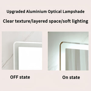 English Elm 40x32 Frameless Led Vanity Mirror Anti-fog Front Lit Bathroom Wall Mount Dimmable W2071137652
