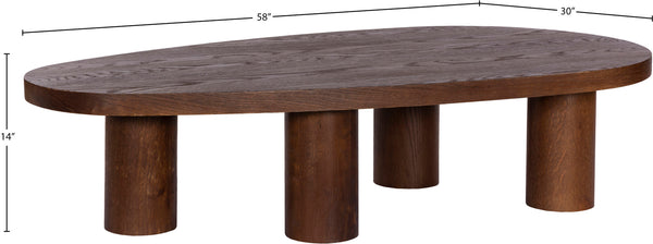 Beekman Brown Coffee Table 291Brown-C Meridian Furniture