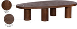 Beekman Brown Coffee Table 291Brown-C Meridian Furniture