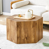 English Elm Modern Mdf Coffee Table, With Complex Texture Patterns, Style and Texture Coffee Table To Redefine Your Interior Decoration and Enhance Your Living Space, Stylish and Durable Design