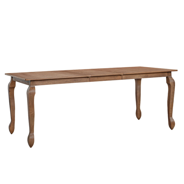 English Elm Christopher Knight Home® - EXT. EXT. DINING TABLE with French Country Cabriole Legs, Butterfly Leaf Expandable Rustic Chic 79.65" Walnut N771P355876T