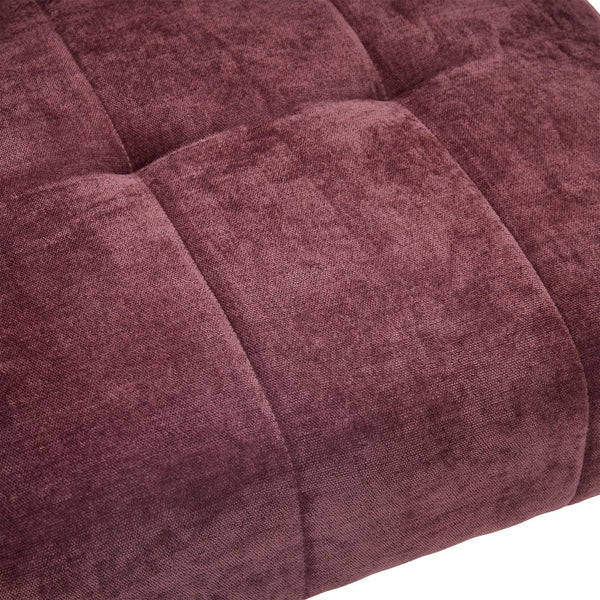 English Elm Modern Chenille Armchair with Ergonomic Curved Armrests, 500lb Capacity, Nordic Minimalist Accent Chair for Living Room WINE RED W395P380521