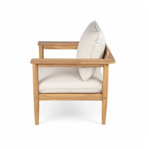 English Elm Christopher Knight Home® - Terassi Outdoor Lounge Chair - Elegant Acacia Wood Frame With Plush Cushions For Ultimate Comfort N775P248815T
