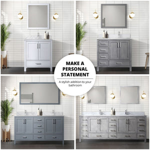 English Elm Navy Solid Wood Double Bathroom Vanity with Cultured Marble Top and Soft Close Storage B2731P259142
