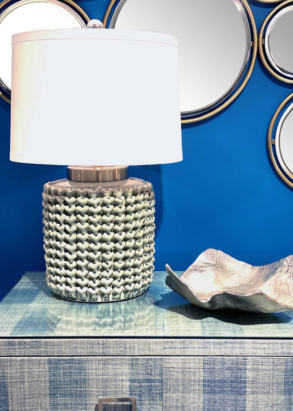 Wildwood Contemporary Hand-Finished Cast Aluminum Tray — Durable, Versatile Serving & Decorative Accent, 16" Wide 292545