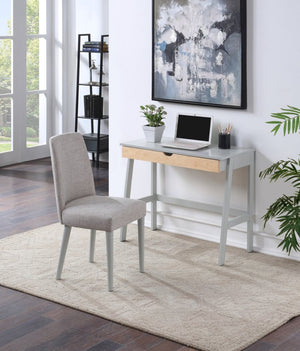 English Elm Hilton Two-tone Writing Desk with Full Extension Drawer for Home Office or Bedroom 29281-GYN