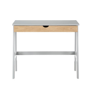 English Elm Hilton Two-tone Writing Desk with Full Extension Drawer for Home Office or Bedroom 29281-GYN