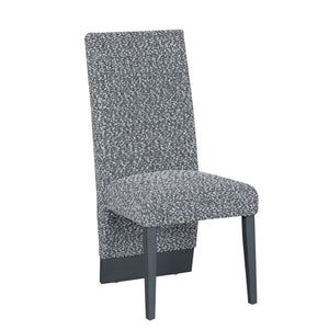 English Elm STACEYWHITE/GREY Modern 2PK Dining Chair Set with Bouclé Upholstery, Solid Wood Frame, Extended Back Comfort B201P342838