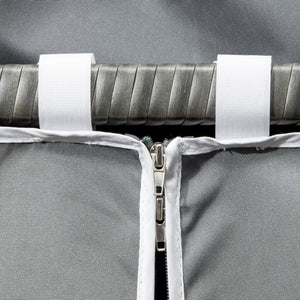 English Elm Outsunny Outdoor Towel Caddy With Canopy, Rolling Wicker Holder Rack For Poolside Storage & Style W2225P217541-GIGA