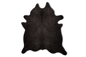 Homeroots 72" X 84" Black Cowhide - Rug Brown,Natural Cowhide 293167