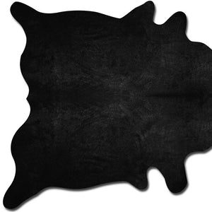 Homeroots 72" X 84" Black Cowhide - Rug Brown,Natural Cowhide 293167