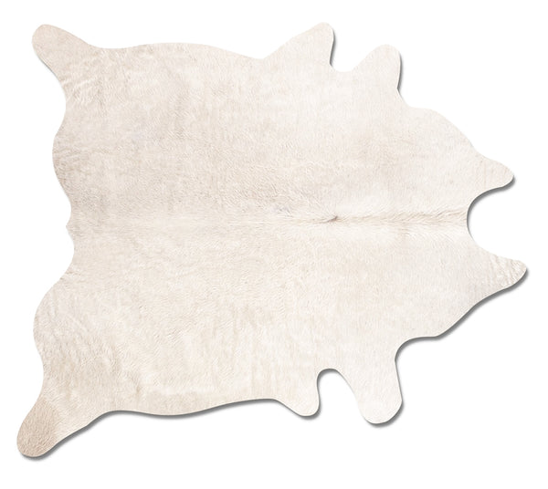 Homeroots 6' X 7' Off White Natural Cowhide Area Rug Off White Cowhide 293169