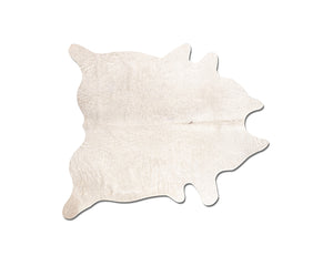 Homeroots 6' X 7' Off White Natural Cowhide Area Rug Off White Cowhide 293169