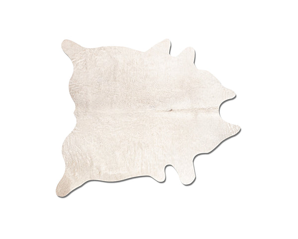 Homeroots 6' X 7' Off White Natural Cowhide Area Rug Off White Cowhide 293169