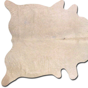 Homeroots 6' X 7' Off White Natural Cowhide Area Rug Off White Cowhide 293169