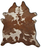 Homeroots 6' X 7' Brown And White Genuine Cowhide Area Rug Brown,White Cowhide 293173