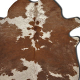 Homeroots 6' X 7' Brown And White Genuine Cowhide Area Rug Brown,White Cowhide 293173