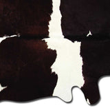 Homeroots 6' X 7' Brown And White Cowhide Area Rug Chocolate,White Cowhide 293174