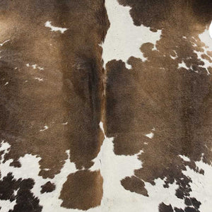 Homeroots 72" X 84" Taupe And White Cowhide - Rug Taupe,White Cowhide 293175