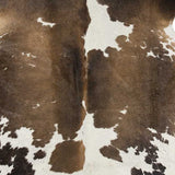 Homeroots 72" X 84" Taupe And White Cowhide - Rug Taupe,White Cowhide 293175