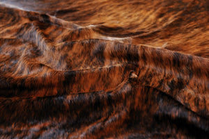 Homeroots 72" X 84" Classic And Brindle Cowhide - Rug Classic Brindle Cowhide 293176
