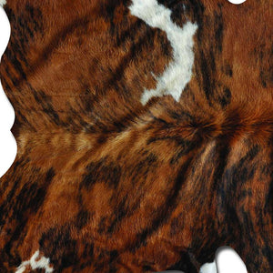 Homeroots 72" X 84" Classic And Brindle Cowhide - Rug Classic Brindle Cowhide 293176