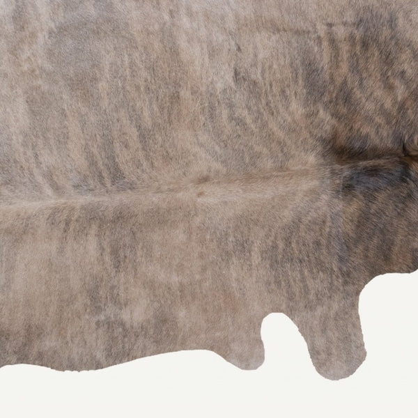 Homeroots 6' X 7' Light Taupe And Brown Exotic Cowhide  Rug  Cowhide 293177