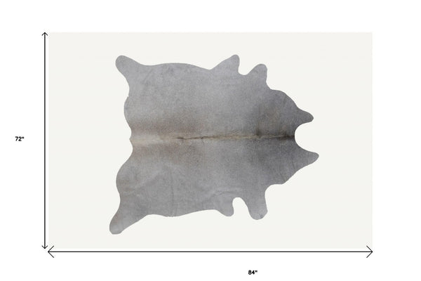 HomeRoots 6' X 7' Authentic Cowhide Print Area Rug - Luxurious Texture, Durable Design, Perfect for Any Space! 293178
