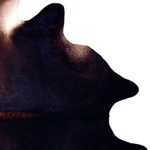 Homeroots 6' X 7' Black And White Cowhide Area Rug Black And White Cowhide 293179